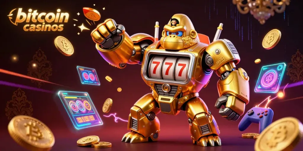 Experience thrilling gameplay at bitcoin casinos with dynamic crypto-themed visuals.