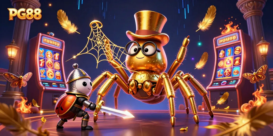 Experience the excitement of PG88 with vibrant gambling characters and elements in a thrilling casino scene.