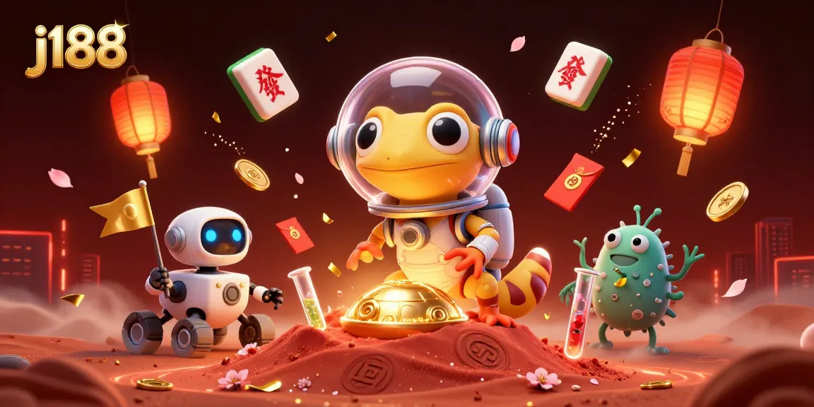 Experience the thrill of j188 as the Martian gecko uncovers a golden casino adventure!